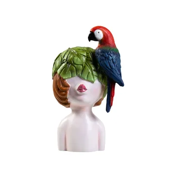 

Fashion Resin Birds Girl Cute Angel Figurines Statue Home Accessories Desktop Ornament Crafts Wedding Gift Decoratio A646