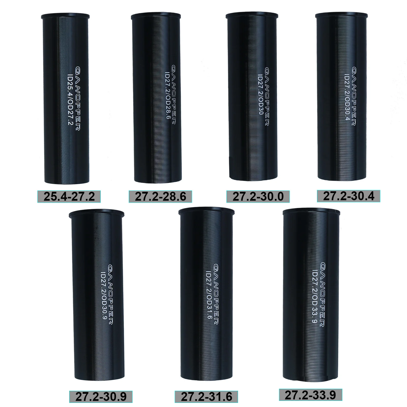 Universal Bicycle Seatpost Shim Adapter - Size-Adjustable Bushing Tube Reducer