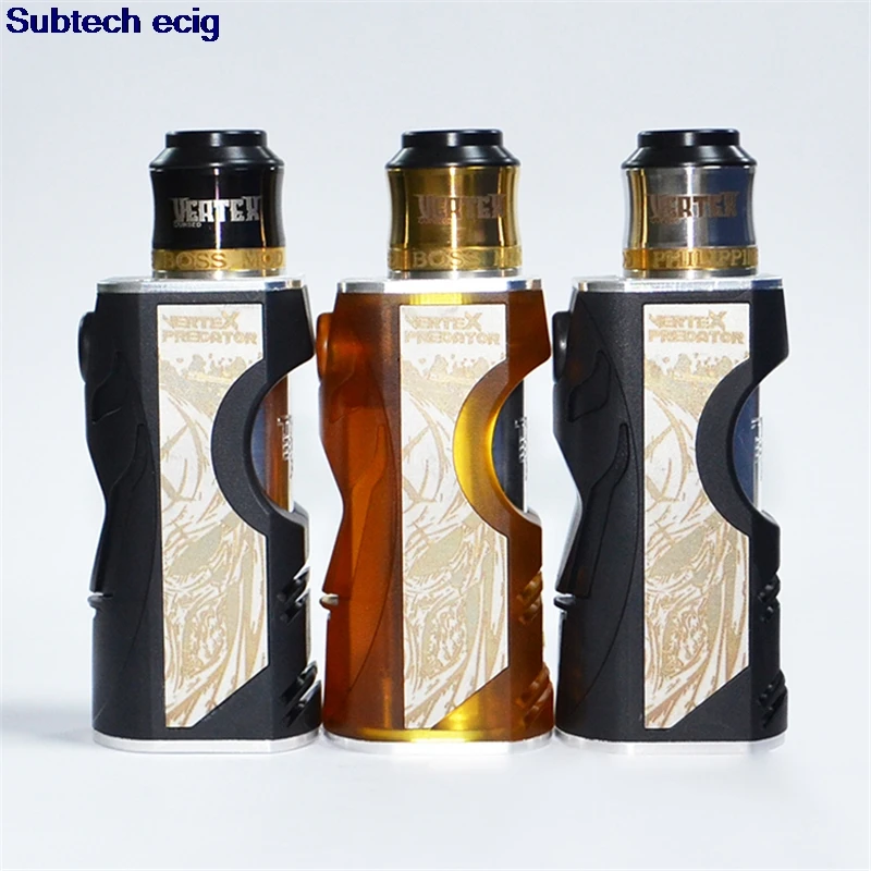 Механический мод Vertex Box mod kit с 24 мм RDA POM PEI алюминиевый материал для одного