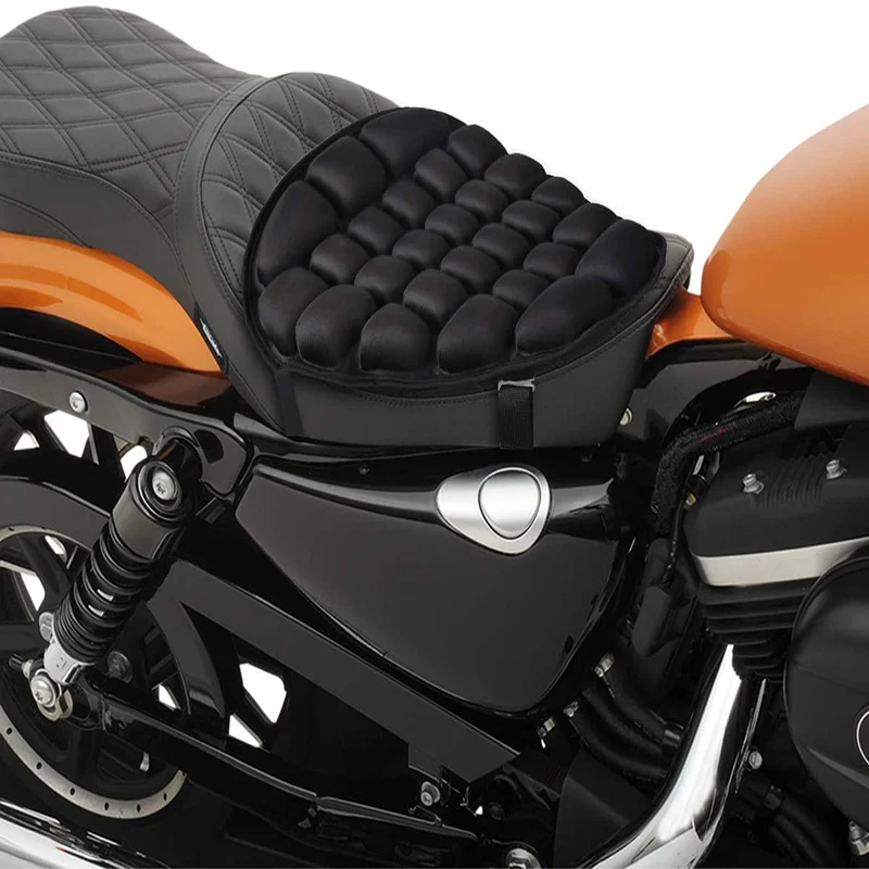 Motorcycle Rider Comfort Cushion with Super Strong Straps Pressure Relief Ride Motorcycle Air Cushion for Cruiser Touring Saddles 1 Pcs S 11.5 x 9 Motorcycle Air Seat Cushion 
