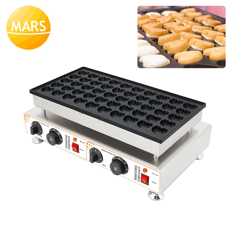 

Industrial Poffertjes Grill Waffle Maker Stainless Steel Mini Pancakes Machine 25 Holes Nonstick Pan Cake Machine 220V 110V