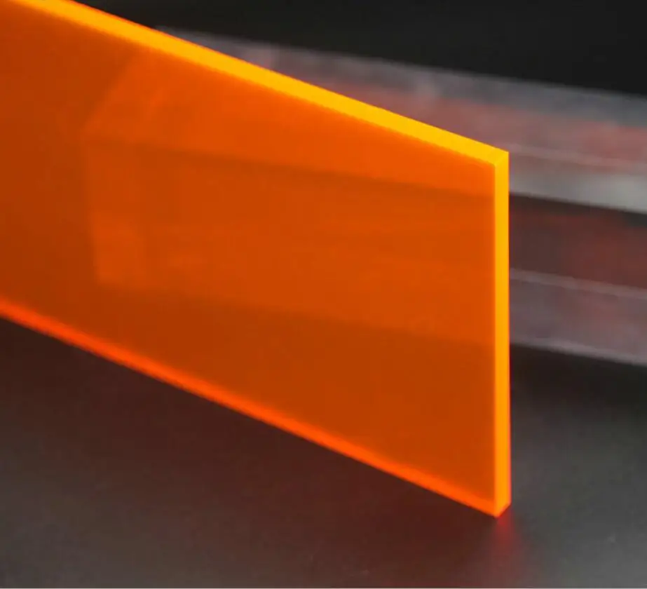 Verre Acrylique Pflanz Panneaux Planche En Bois Aspect Orange