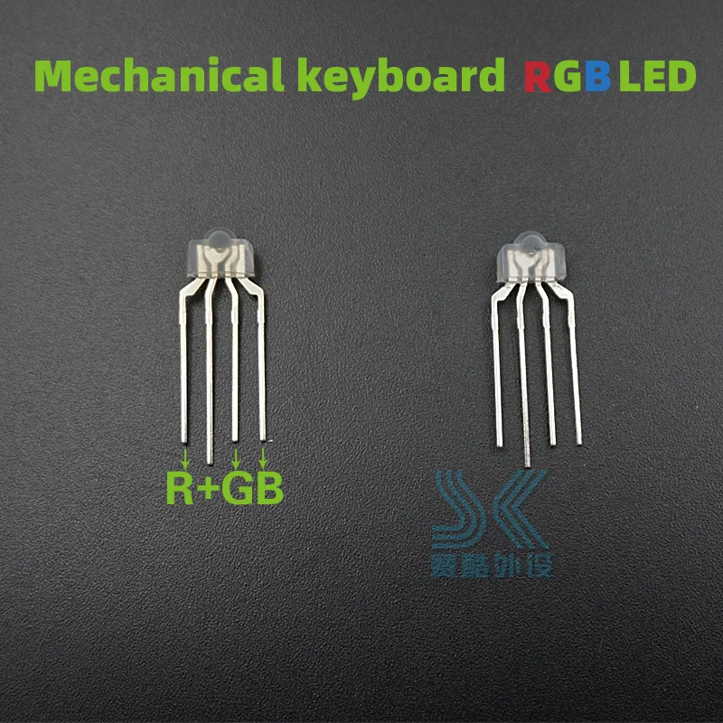 10 шт./упак. механическая клавиатура RGB LED 4pin ламсветильник для kailh OTM Gateron Greetech