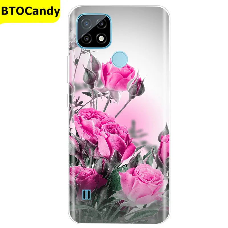 For Realme C21 Case Soft Tpu Silicone Case For OPPO RealmeC21 C 21 Phone Cover Fundas RMX3201 Bumper Case For Realme C21 Cover pouch phone Cases & Covers