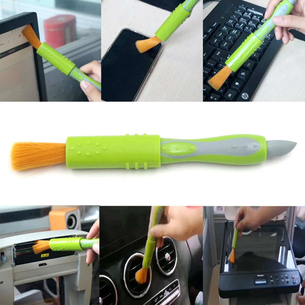 Multifunction 2 in 1 Computer Cleaning Brush Dust Cleaner Laptop Keyboard Nook Cranny Window Groove Dust Brush Collector Tools