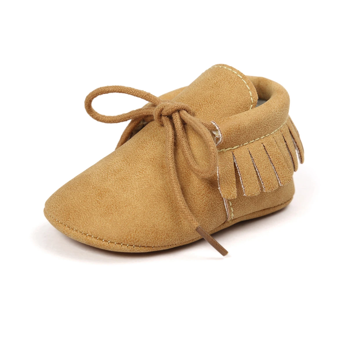 Новинка года; брендовая Милая зимняя теплая обувь с кисточками на мягкой подошве для новорожденных девочек и мальчиков; обувь для первых шагов - Цвет: Цвет: желтый