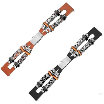 

High quality Vintage Beads Wrist Strap Metal Buckle Watchband for Huami AMAZFIT GTS 20MM Kit