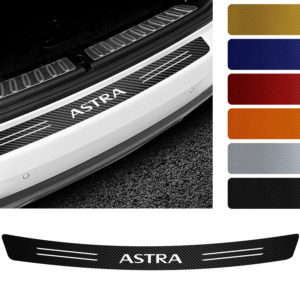 Anti Scratch Carbon Fiber Car Trunk Rear Bumper Guard Protection Sticker For Opel Astra J H G K Insignia Corsa D B Mokka Vectra |