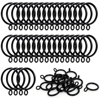 

36 Pcs Curtain Ring Roman Ring Clip, Hook Curtain Ring, Metal Curtain Ring Hanging Ring Hanging Ring with Ear Ring