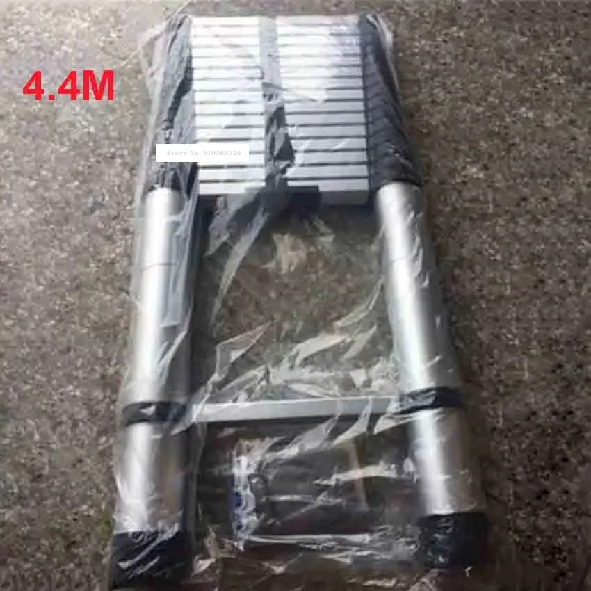 

4.4M DLT-A Household Extension Ladder Aluminum Alloy Thickened Straight Ladder Single-sided Ladder Folding Engineering Ladder