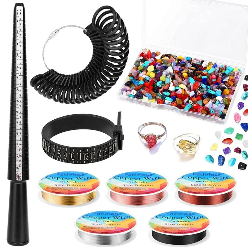 Ring Making Kit Crystals For Jewelry Making Kit Jewelry Making Supplies