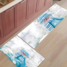 2 шт. Коврики для кухни Снежный Цветок веселые рождественские ковры для входа в дорогу ванная комната Гостиная дверные коврики домашний декор