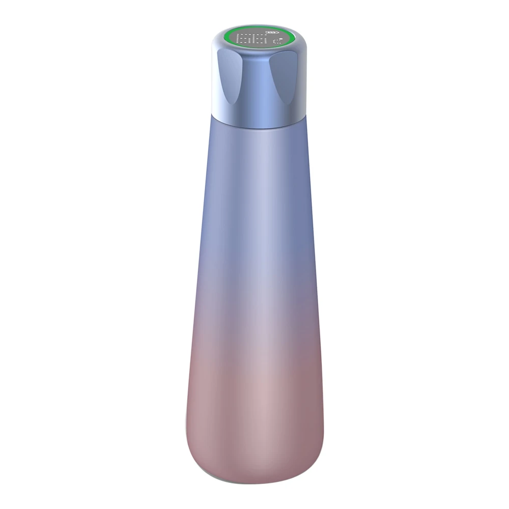 400 мл чашка для воды из нержавеющей стали «Умная» бутылка напоминание питьевой ЖК-экран - Цвет: Gradient