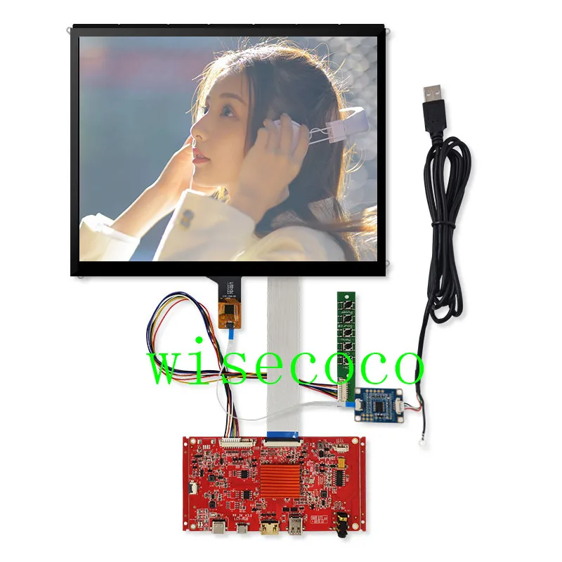 9,7 дюймов 2K 2048*1536 LP097QX1 SPA1 ips retina монитор ЖК-модуль Сенсорная панель HDMI Плата управления для Raspberry - Цвет: full set