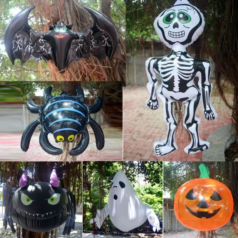Halloween Creative Bat Spider Pumpkin PVC Gonfiabile Party Decor Supplies Inflatable Animato Outdoor Funny | Дом и сад