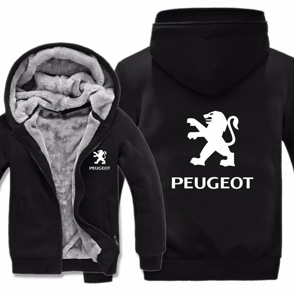 Логотип peugeot, толстовки, куртка, зимний мужской пуловер, Мужское пальто, повседневная шерстяная подкладка, флисовые толстовки peugeot