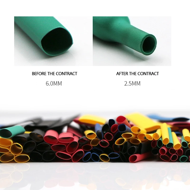 328Pcs Car Electrical Cable Tube kits Heat Shrink Tube Tubing Wrap Sleeve Assorted 8 Sizes Mixed Color Hand tool combination