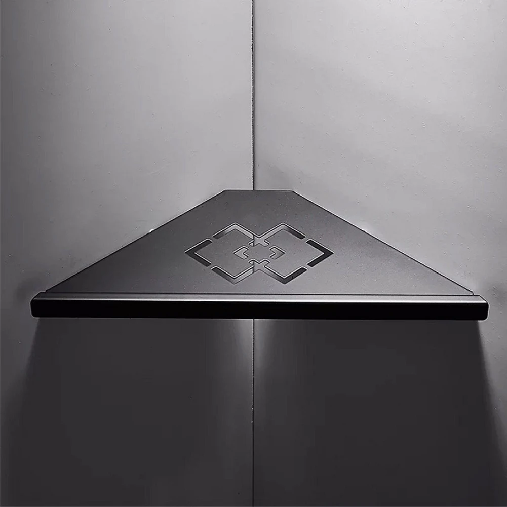 Accessories Shampoo Waterproof Stainless Steel Organizer Shower Anti Rust Corner Holder Kitchen Screw Mounted Bathroom Shelf
