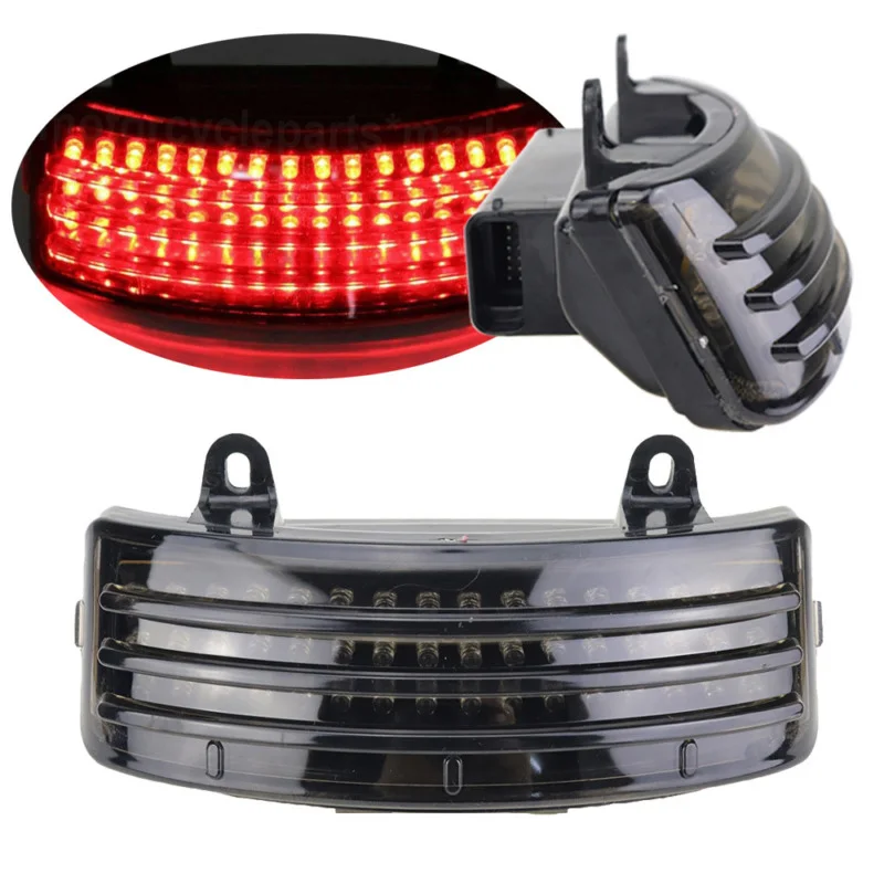 

Motor Smoke lens Tri-Bar 48-LEDs Rear Tail Fender Tip Light For Harley Street Glide 2014-2018 Road Glide 2015-2018 accessories