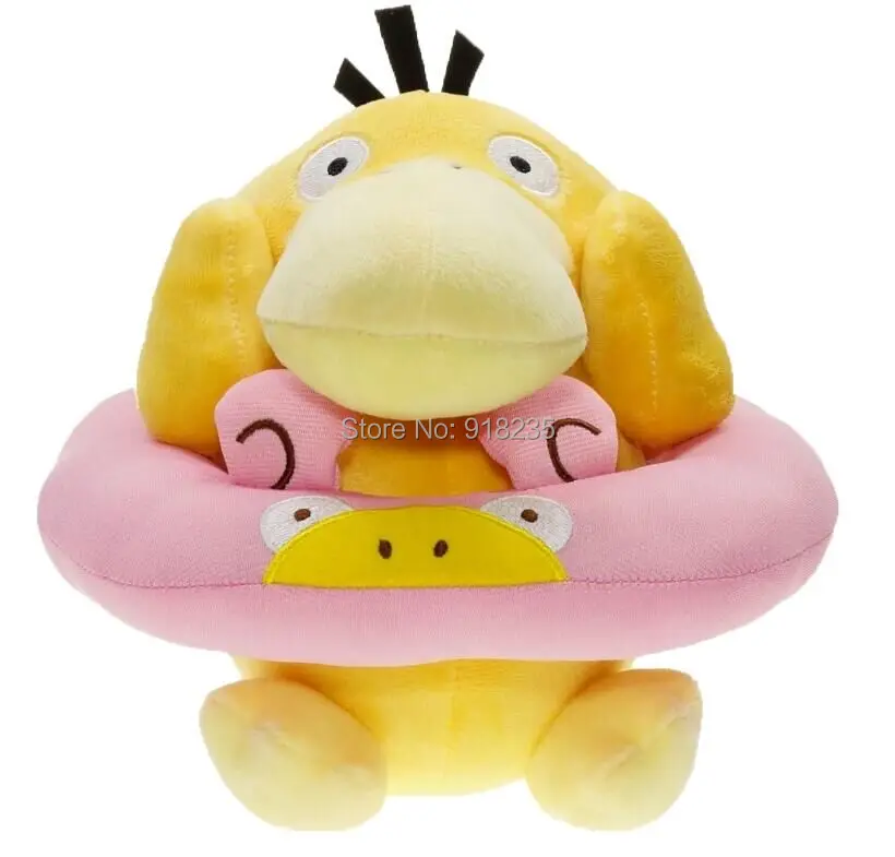 5/лот кольцо для плавания Psyduck 16 см мягкие подарки для аниме мультфильм куклы мягкие игрушки