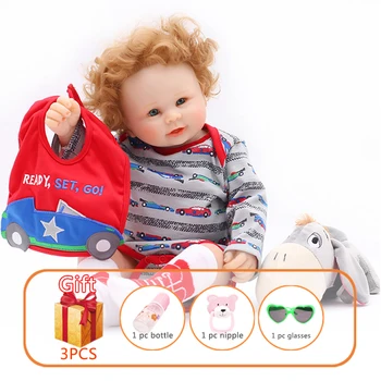 

50cm Toy Baby Doll Silicone Reborn Baby Doll Handmade Toddlers Toy Soft Silicone Simulation Newborn Doll Birthday Gift For kids