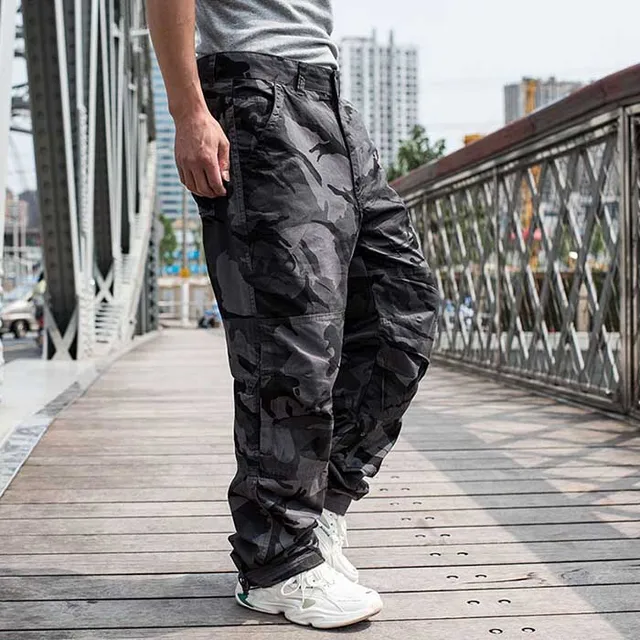 American Military Desert Camouflage Tactical Cargo Pants Men Clothing  Straight Baggy Pants Japanese Vintage Casual Trousers Male - AliExpress