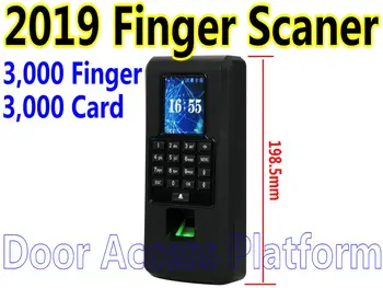 

2019 New Biometric Scanner TFT LCD Fingerprint Reader+RFID ID Card ABS Plastic Access controller terminal machine Slave Reader