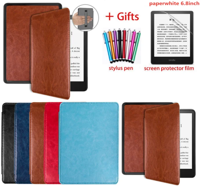 Gligle Autosleep/wake Hand Strap Case For Kindle Paperwhite 5 (2021