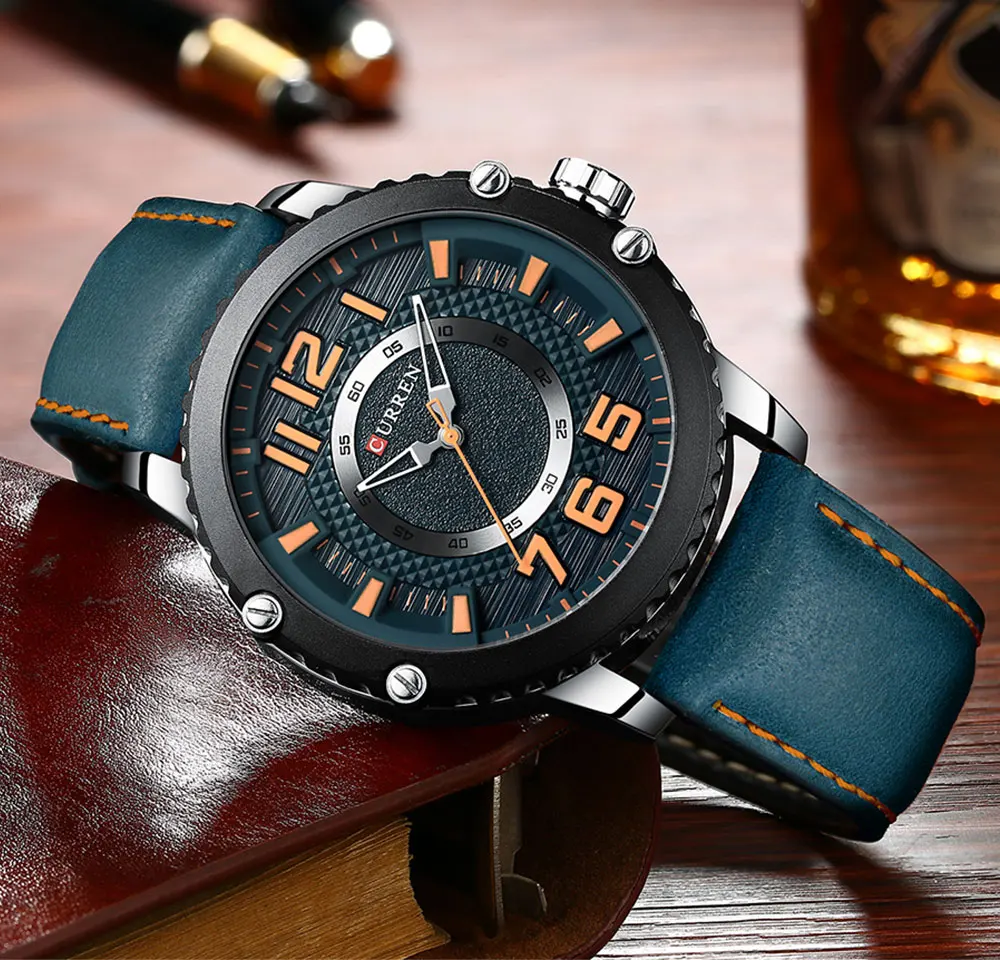 Curren Часы мужские люксовый бренд военные мужские часы мужские водонепроницаемые спортивные часы мужские Relogio Masculino