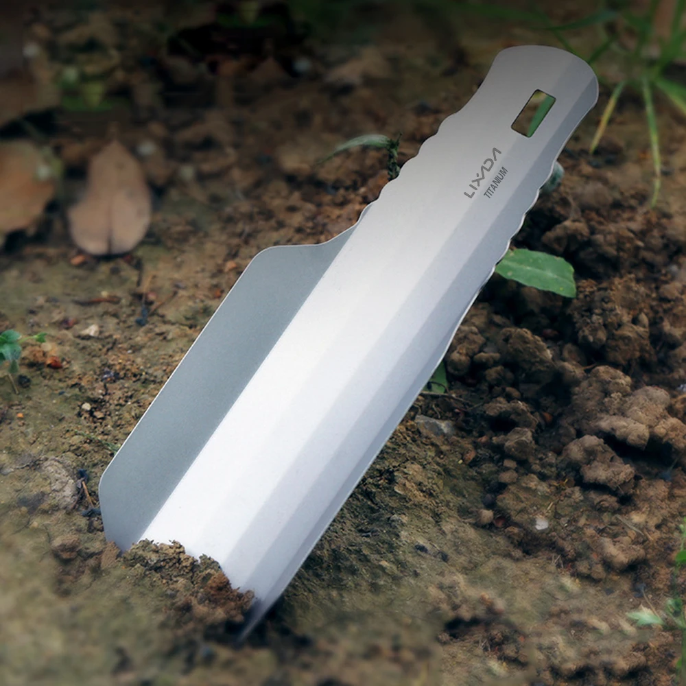 Titanium Camping Shovels Outdoor Compact Poop Shovel Trowel Ultralight Backpacking Multi Tool for Hiking Camping and Survival AliExpress