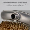 260ml/200ml Titanium Flask Wine Hip Flagon with Screw Cap Clip Ultralight Hydration Flat Bottle with Ti Funnel for Camping 5