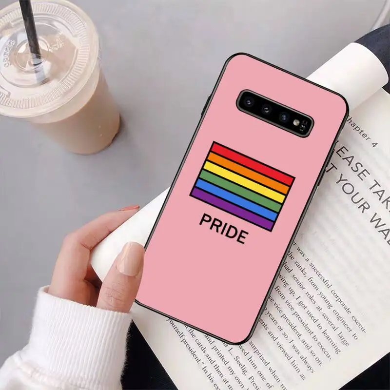 YNDFCNB Gay Lesbian LGBT Rainbow Pride Phone Case for Samsung Galaxy S6 S6edge Plus S7 S7edge S8 S9 S10 Plus S20 xiaomi leather case color Cases For Xiaomi