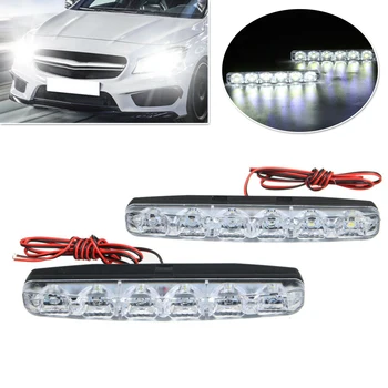 

2pcs Daytime Running Lights LED Car Driving Fog Lamp Headlights Bright DRL Cars Light Assembly Lighting