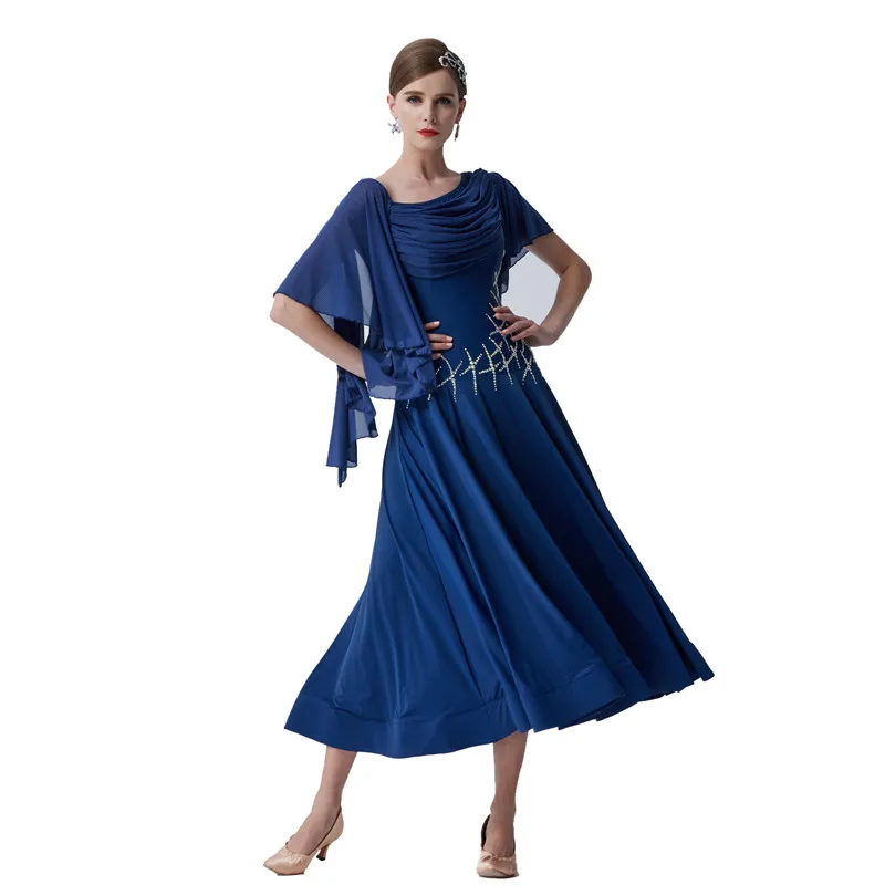 

M-19195 Hot Sale Women Sexy Ballroom Dance Dress Performance Clothing Modern Waltz Tango Dance Modern Practice Party Dress