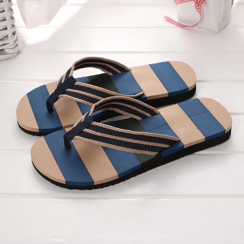 Occident Fashion Men's Flip Flops Matching British-Style Slipper Flip-Flop Anti-Slip Platform Sandals Men Flip Flops Mens Shoes