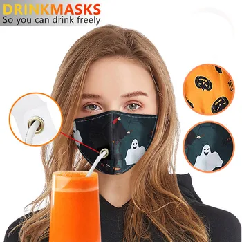 

Creative Halloween Cloth Face Mask Breathable Windproof Mouth Cover Reusable Mouth Mask Washable Face Shield mondmaskers
