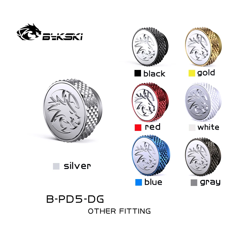 BYKSKI Plug G1/4'' Thread Water Cooling System building Metal Sealing Lock Radiator End PC Accessories Fitting B-PD5-DG |