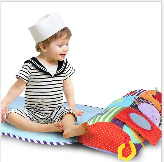 

Infant pa zhen Newborns Pillow Game Mat Toys with Tooth Adhesive Tape xiang zhi Mirror Infant