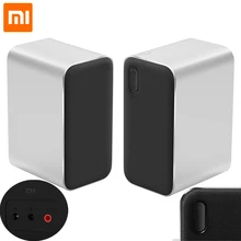 Xiaomi Bluetooth компьютерный динамик 12 Вт 2,4 ГГц двойной бас стерео портативный Aux Dsp с микрофоном светодиодный индикатор