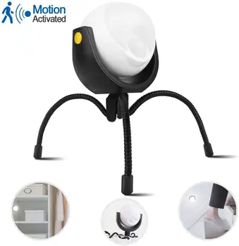 

Led Outdoor Light 360 Degree Motion Sensor Bright Lights with Multi-function tripod Flexible claws