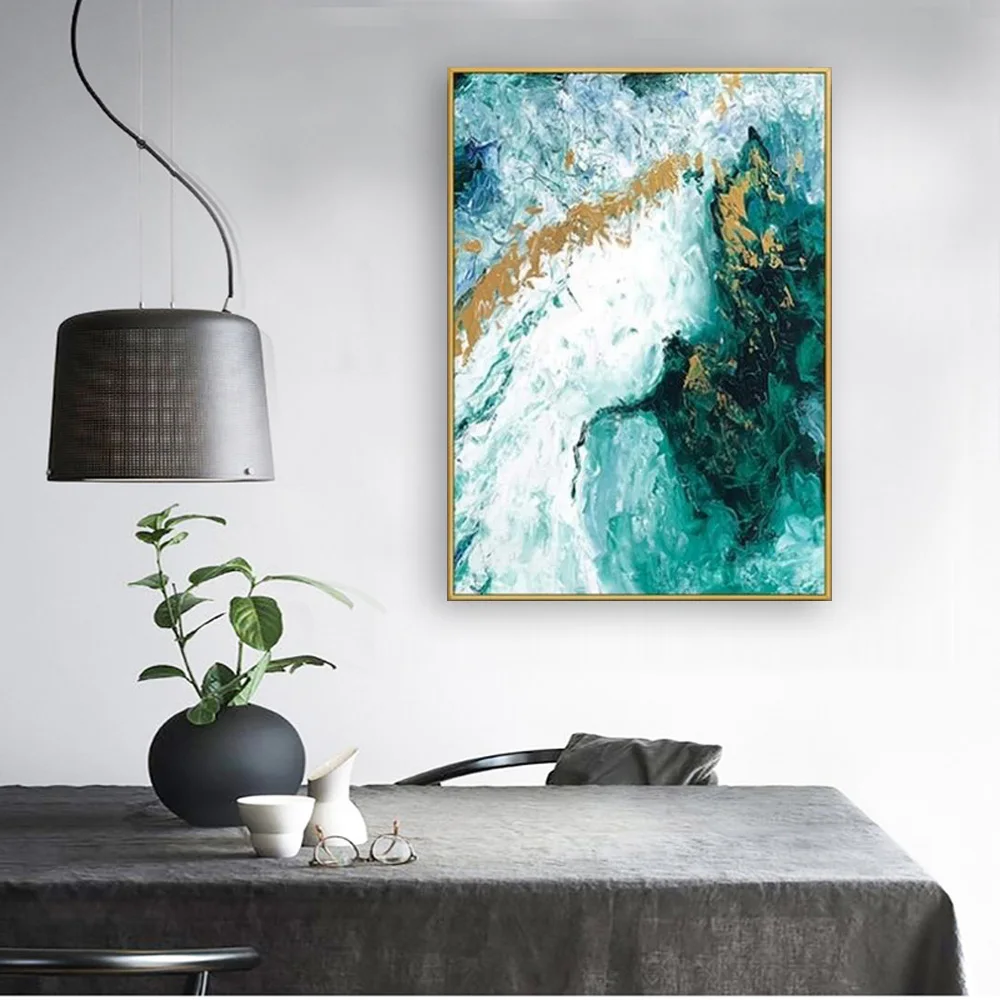 hand made 100% oil painting on canvas modern  Best Art Abstract oil painting Golden years XD1-311 (3)