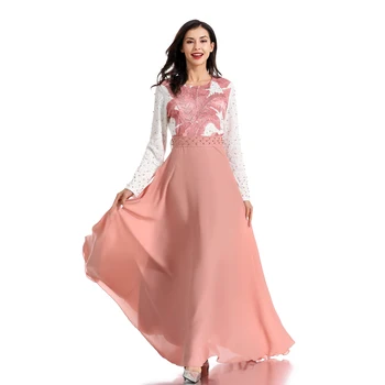 

Lace Abaya Robe Dubai Muslim Hijab Dress Turkey Qatar Kaftan Abayas For Women Caftan Marocain Ramadan Elbise Islamic Clothing