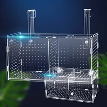 Grote Maat Aquarium Isolatie Box Guppy Fokken Doos Kleine Vis Fry Isolatie Netto Acryl Aquarium 30x20x20cm