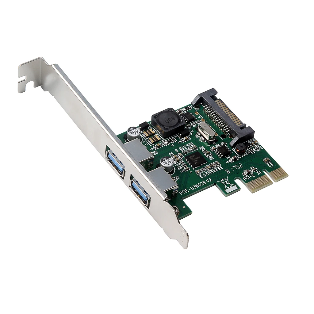 Карта расширения с двумя портами PCI-E к USB3.0 PCI Express адаптер NEC720202 основной чип управления для настольного ПК