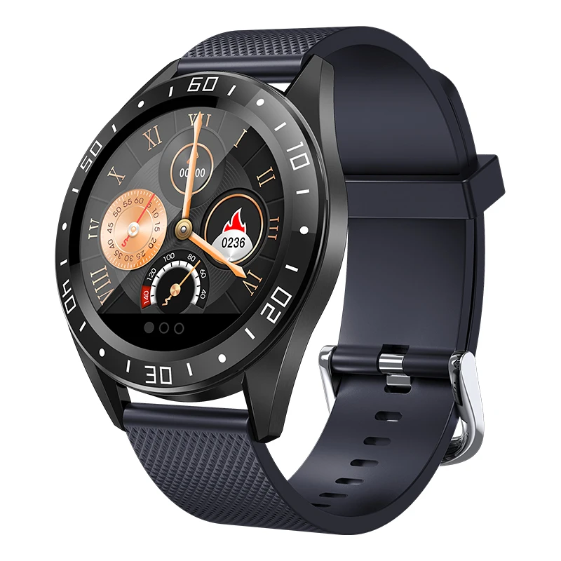 Модные спортивные Смарт-часы для мужчин, Bluetooth, шагомер, фитнес, пульсометр, наручные часы, водонепроницаемые, умные часы для Apple IOS Android - Цвет: Black-blue