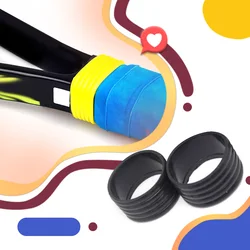 2pcs Tennis Racket Handle's Stretchy Rubber Ring , Tennis Racket Grip Ring, Overgrip Ring