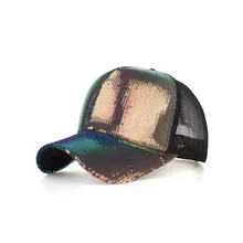 Женская Мужская бейсболка с блестками, сетчатая короткая Регулируемая дышащая бейсбольная кепка Кепка для улицы כgorgorgorra hombre casquette бейсболка# E