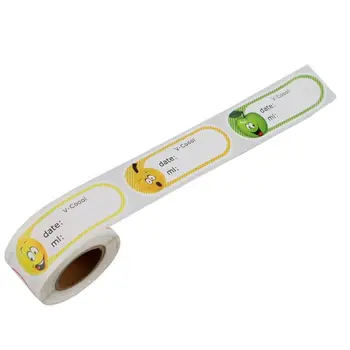 

Cute Cute Cartoon Pattern Waterproof Label Sticker Breast Milk Storage Date Capacity Write-on Tag Food Shelf Life Marker