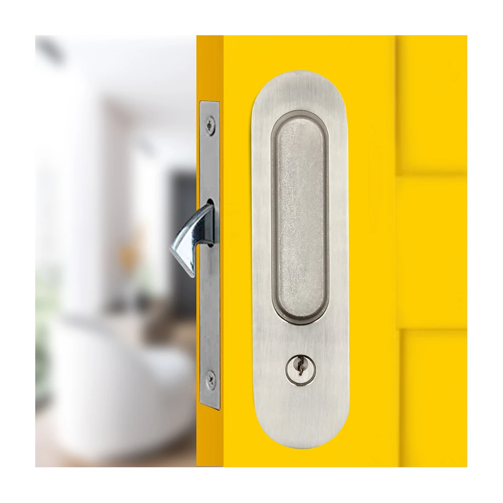 Gifsin Sliding Door Lock Invisible Recessed Handle Latch With 3 Keys For Interior Doors Sliding Door Locks Aliexpress