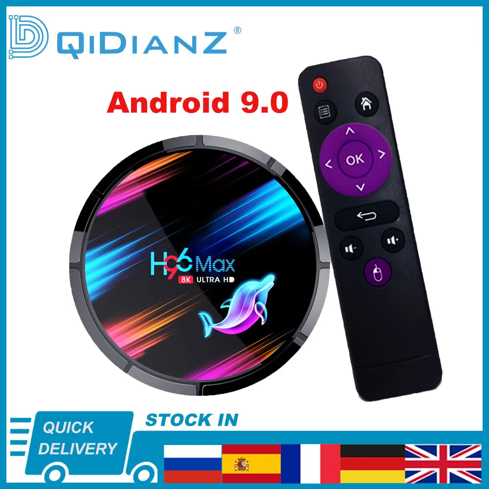 ТВ-приставка H96 MAX X3 Android 9 0 4K 1080P H96MAX четырехъядерный Amlogic S905X3 2 4/5G Wi-Fi 8K BT |